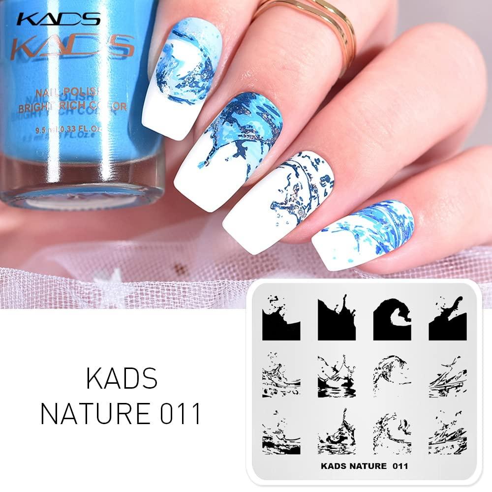 KADS Nail Art Stamp Plate Ocean Sea Mermaid Series Nail stamping plate  Template Image Plate Nail Art DIY Decoration Tool