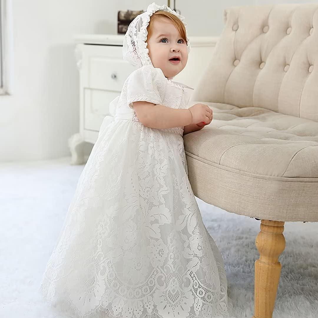 White Month Baby Girl Dress Online White And Pink Baby Girls' Flower Girl  Dress Cute Simple