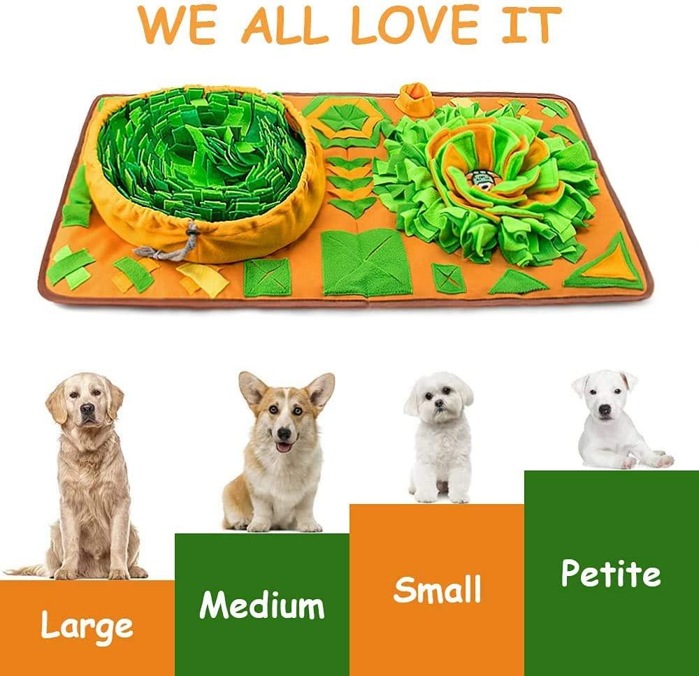 AWOOF Snuffle Mat for Dogs Interactive Puzzle Toy for Enrichment & Mental Stimulation, Stress