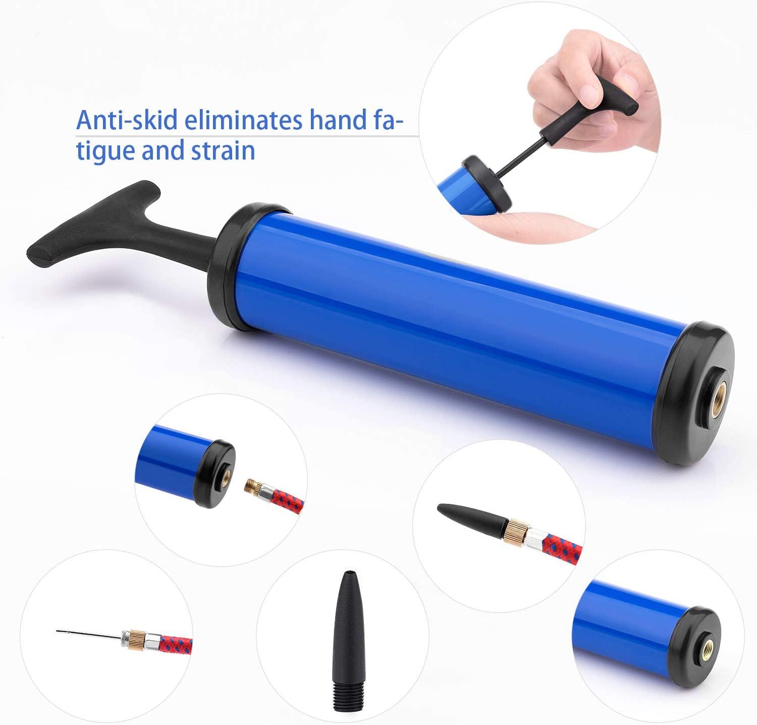 Portable Ball Pump Air Pump Inflator Kit With Needle Nozzle - Temu