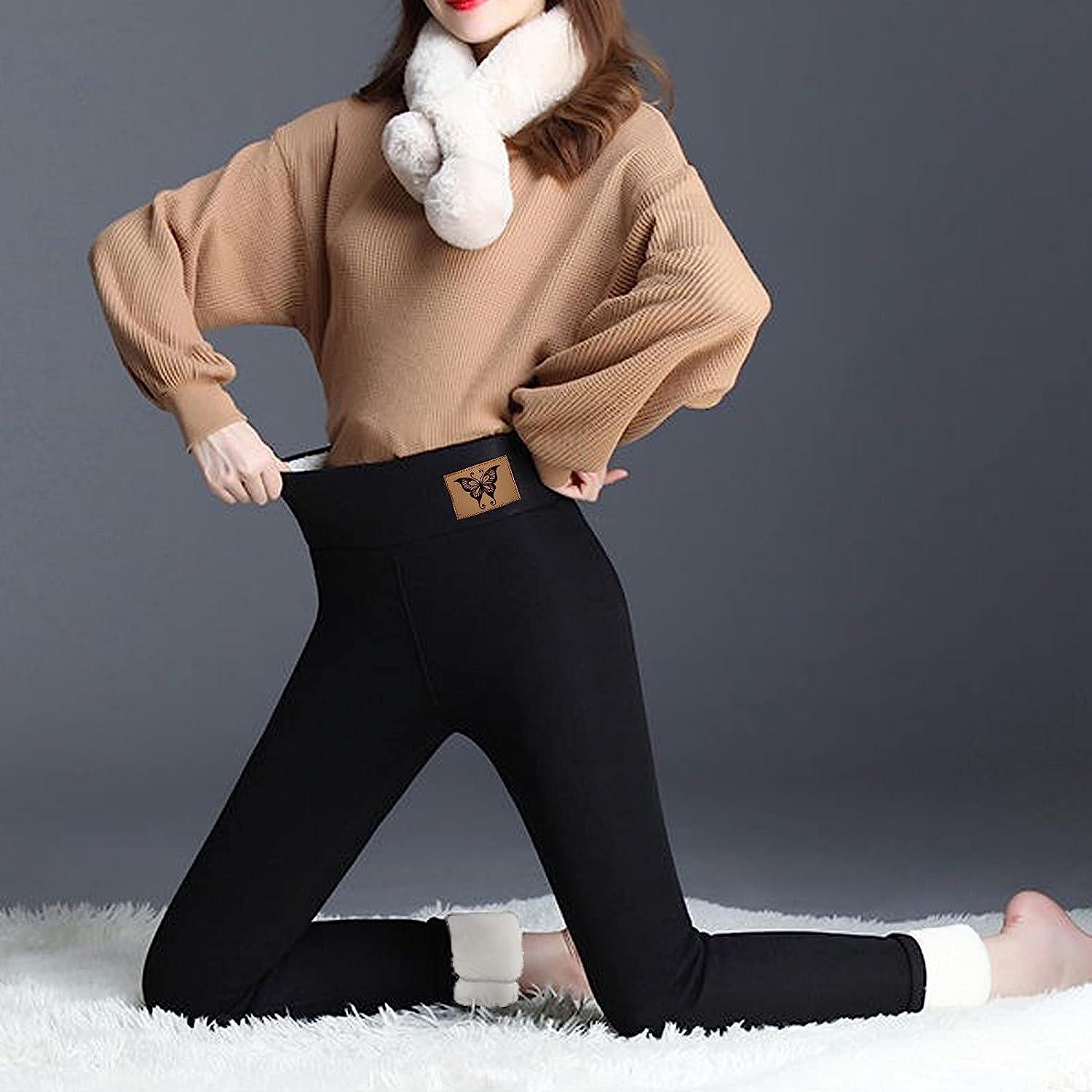 Comfy Warm Fleece Leggings Solid Pants For Girls Fall Winter - Temu-sonthuy.vn