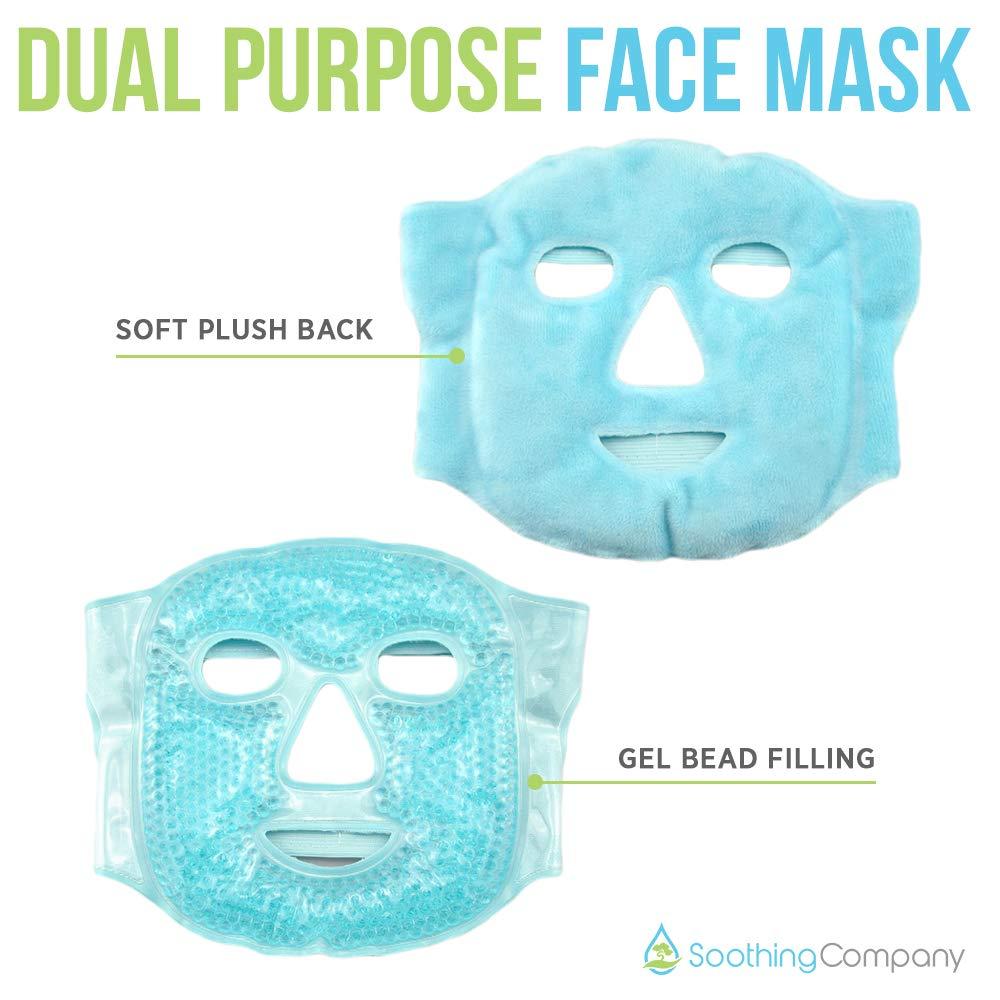 Soothing Company Hot and Cold Gel Face Mask for Migraine Pain Relief