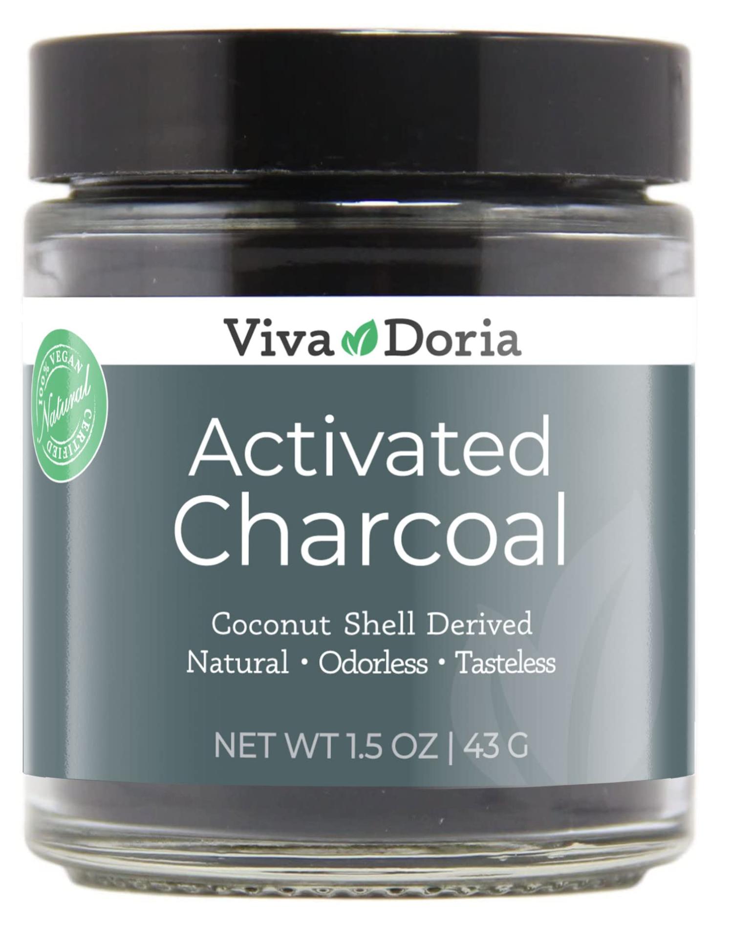 Viva Doria Virgin Activated Charcoal Powder Coconut Shell Derived Food