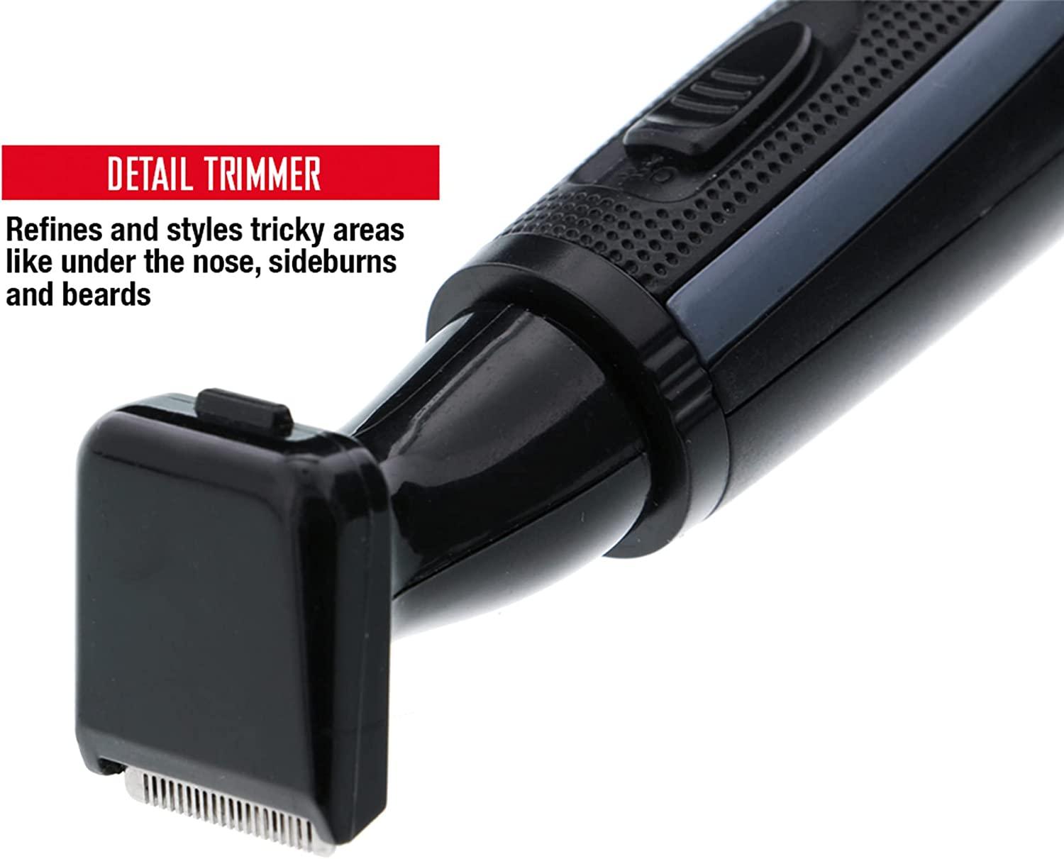 Barbasol Battery Powered Electric Ear and Nose Trimmer With Stainless Steel Blades, Foil