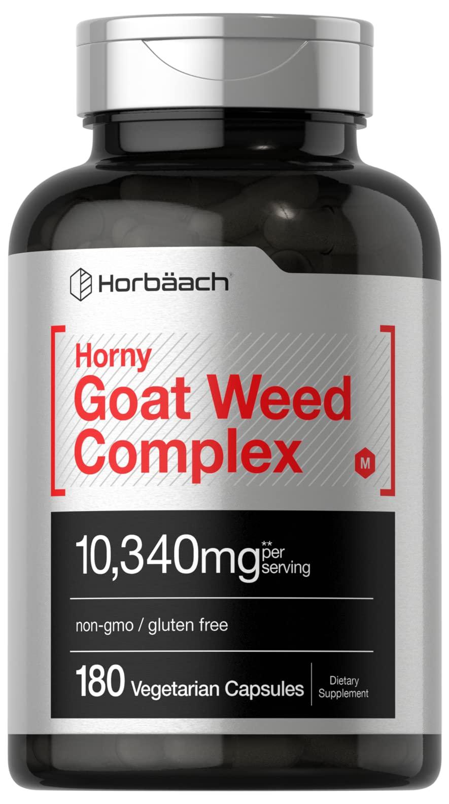 Horny Goat Weed Complex 10,340 mg 180 Capsules Vegetarian, Non