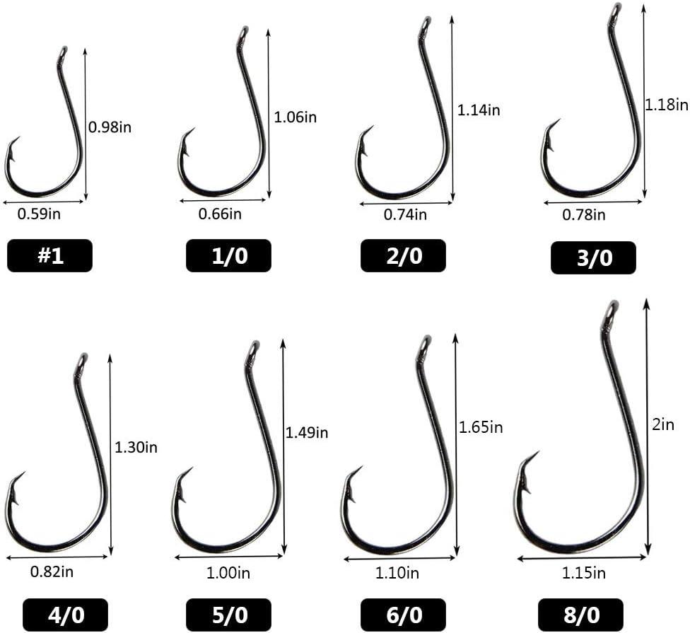 UCEC Circle Hooks 2X Strong Custom Offset Sport Fishing Hooks 150pcs/box - High Carbon Steel Octopus Hooks in Sizes #1-8/0 | Buy Now with Express International Delivery | GoSupps.com UCEC Circle Hooks 2X Strong Custom Offset Sport Fishing Hooks 150pcs/box - High Carbon Steel Octopus Hooks in Sizes #1-8/0 | Buy Now with Express International Delivery | GoSupps.com