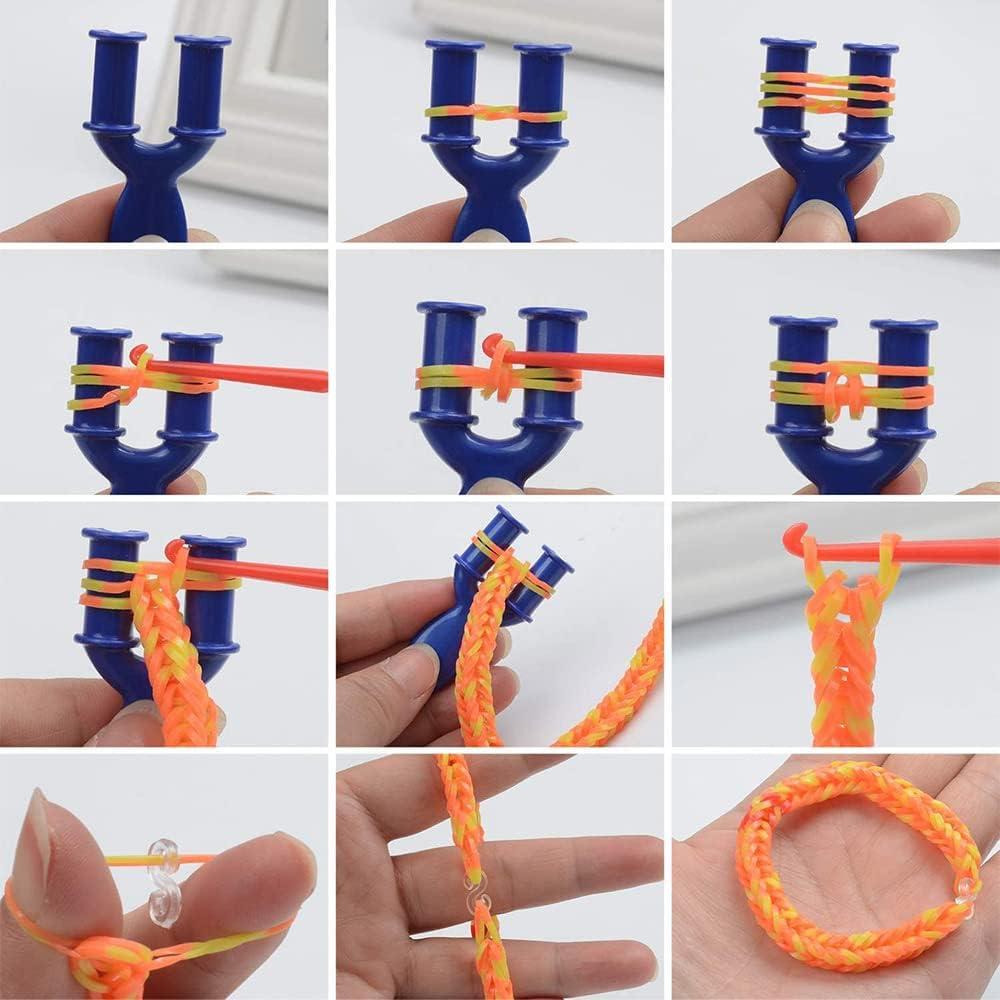 Colorful Rainbow Loom Bracelet Making Kit