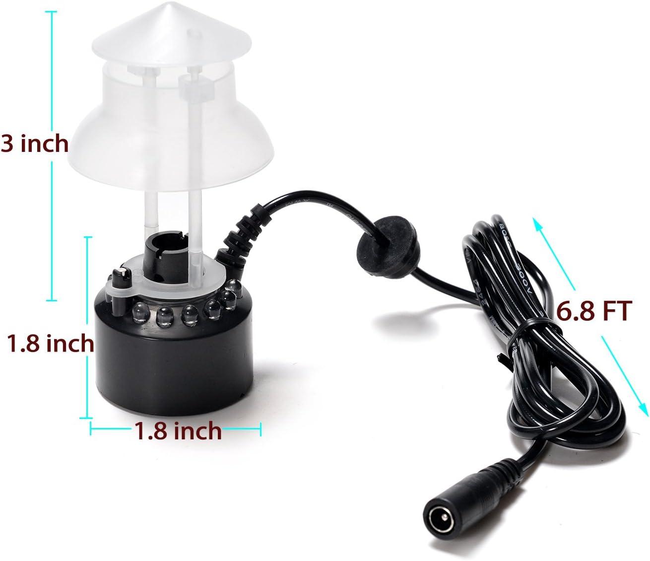 Fitnate Splash Guard, Ultrasonic Smoking Machine, 12 LED
