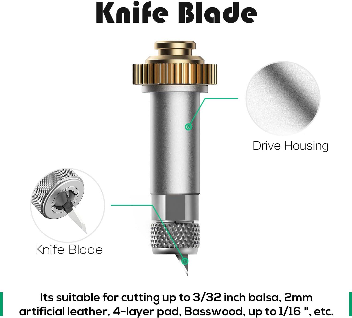 Knife Blade and Drive Housing for Cricut Maker Cricut Tool Set-Perfect for  Balsa Wood, Mat Board, Chipboard and More