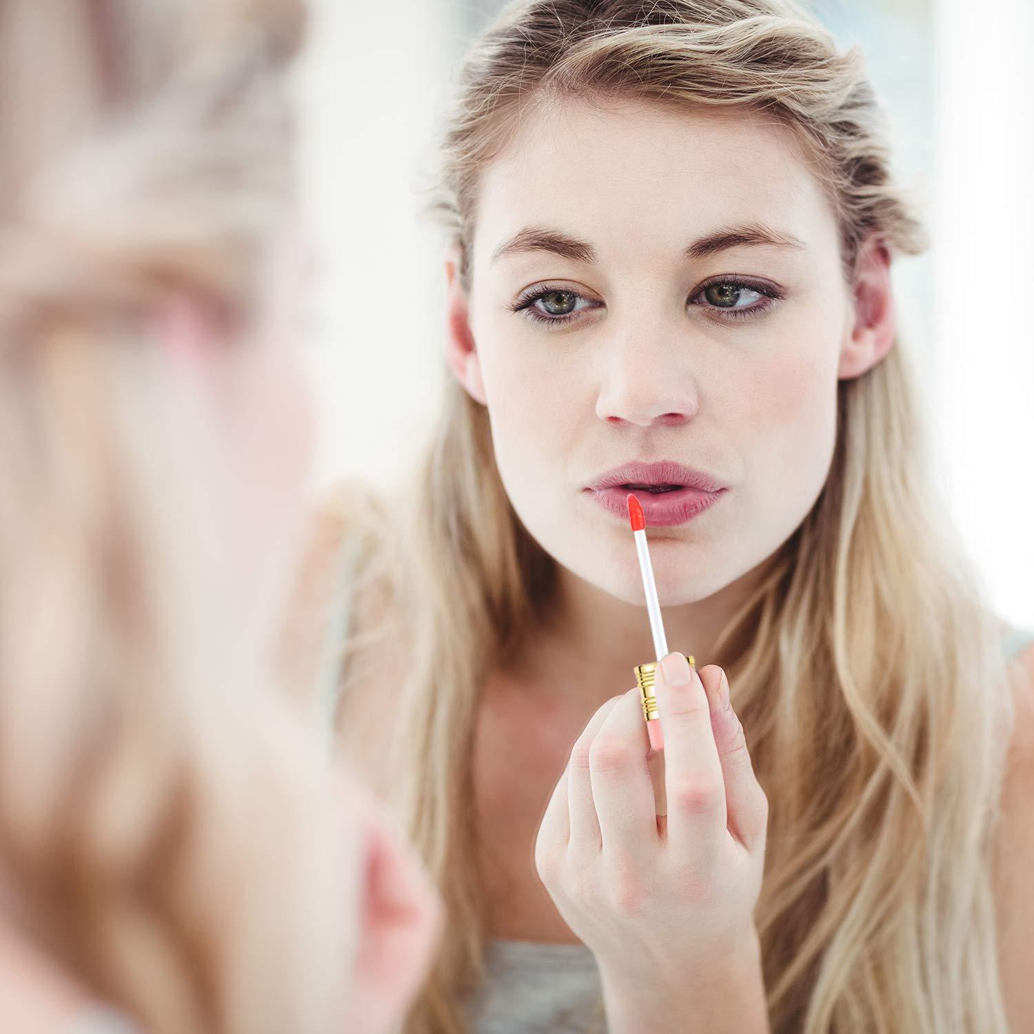 20 Pieces Empty Pencil Lip Gloss Tubes Containers Clear Lip Balm Tubes Mini Refillable Lip Oil