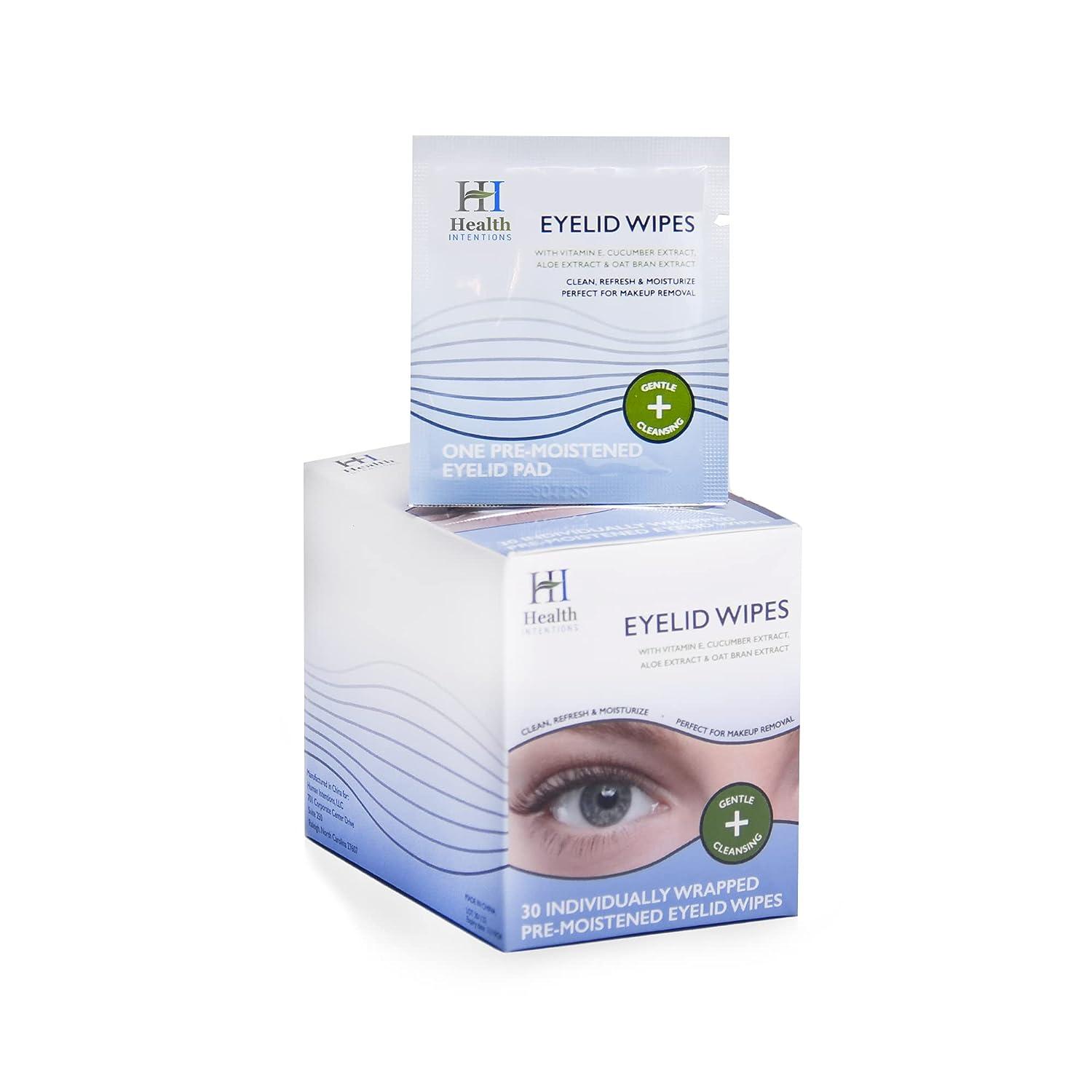 Health Intentions Eyelid Wipe Treatment for Blepharitis Demodex
