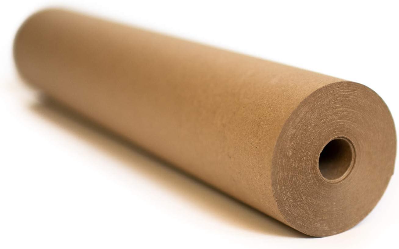 Kraft Brown Wrapping Paper Roll 18 x 1,200 (100 ft) – 100% Recyclable Craft Construction and Packing Paper for Use in Moving, Bulletin Board