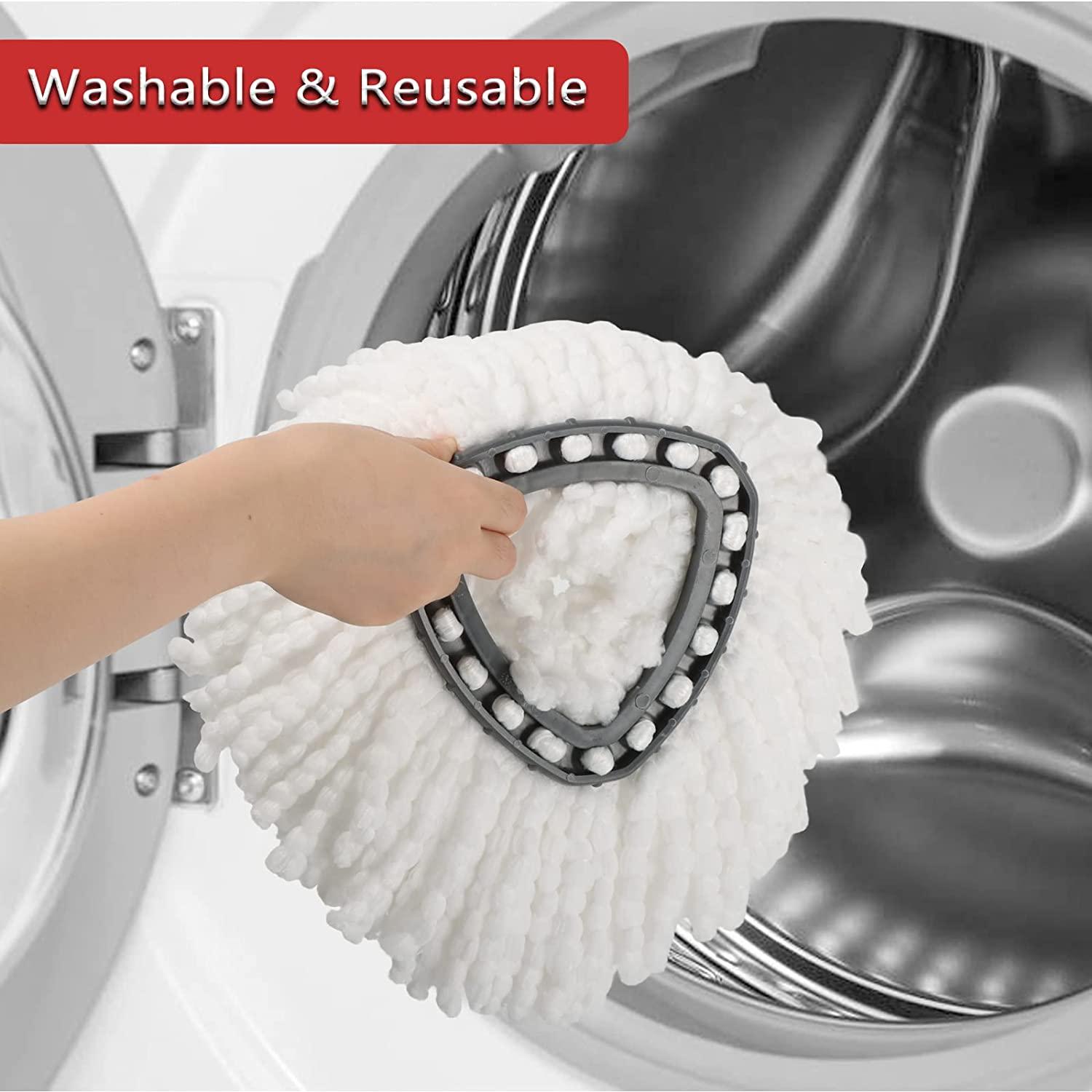 2 Pack Spin Mop Replacement Heads Compatible with OCedar EasyWring