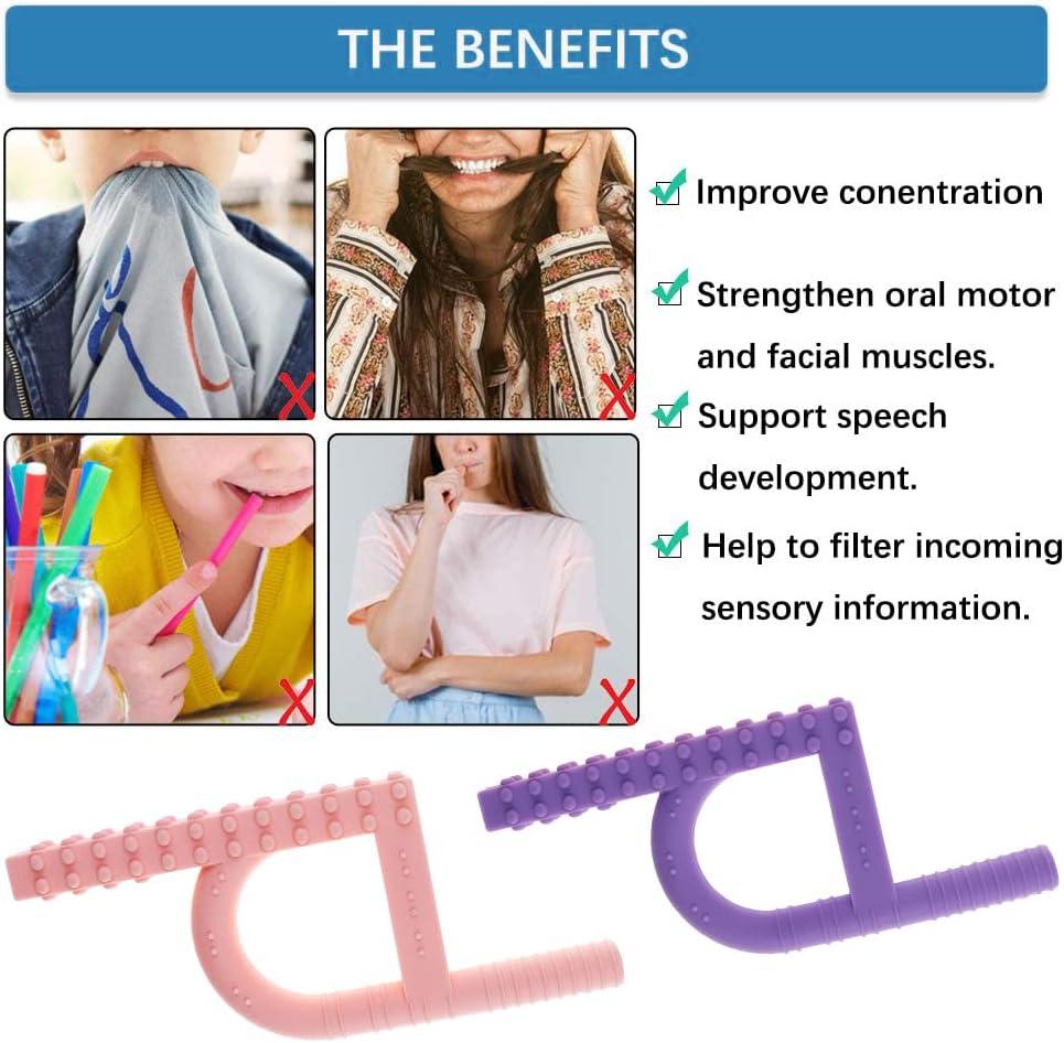 Sensory Oral Motor Chew Tool for ADHD Autism SPD Pink Purple Special