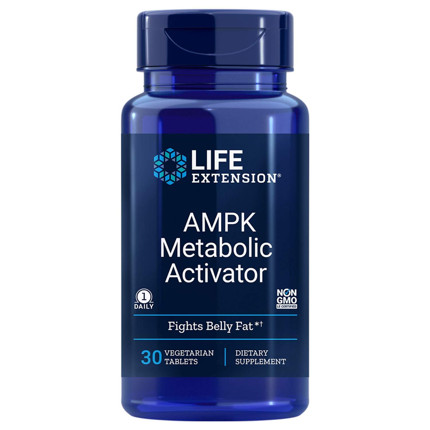 Life Extension AMPK Metabolic Activator 30 Vegetarian Tablets - 2 Pack ...