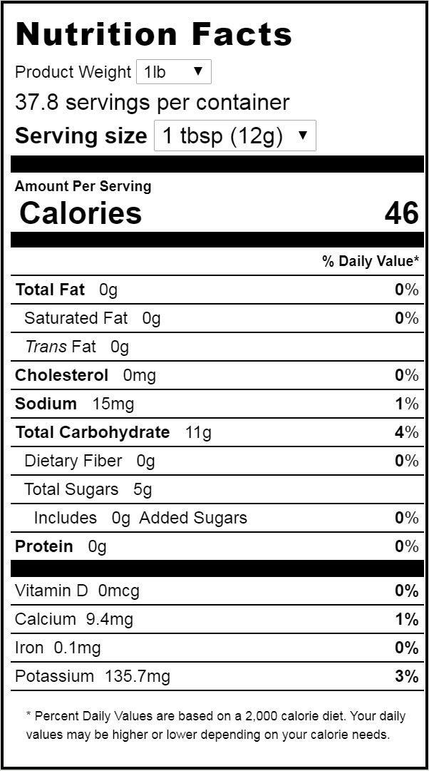 Organic Coconut Water Powder Natural Energy & Electrolyte Supplement