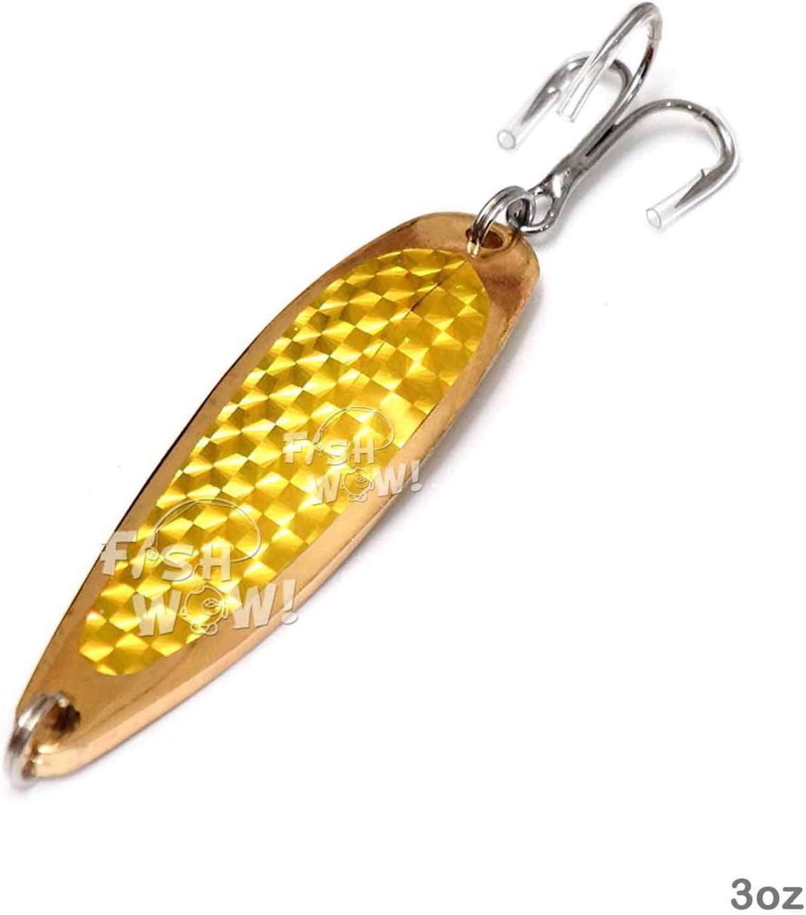4pcs 3oz 6inch Fishing Spoon Set with Treble Hook - Gold & Silver | Fish Wow! | Buy Now with Express International Delivery | GoSupps.com 4pcs 3oz 6inch Fishing Spoon Set with Treble Hook - Gold & Silver | Fish Wow! | Buy Now with Express International Delivery | GoSupps.com