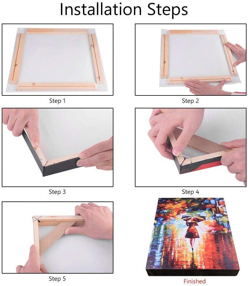 Canvas Stretcher Bars 16x20 Inch, Wood Canvas Frame Kit, Easy to Assemble Canvas  Stretching System, Gallery Wrap Oil Frame Kits Canvas Wood Stretcher Bars-  for Oil Paintings, Prints, Posters 40.6x50.8cm/16x20