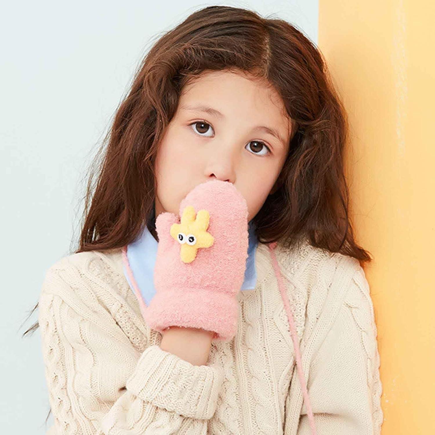 EBOOT Kids Gloves Full Fingers Knitted Gloves Warm Mitten Winter Favor For Little Boys And Girls(Bright Color,1-3 Years - View #6