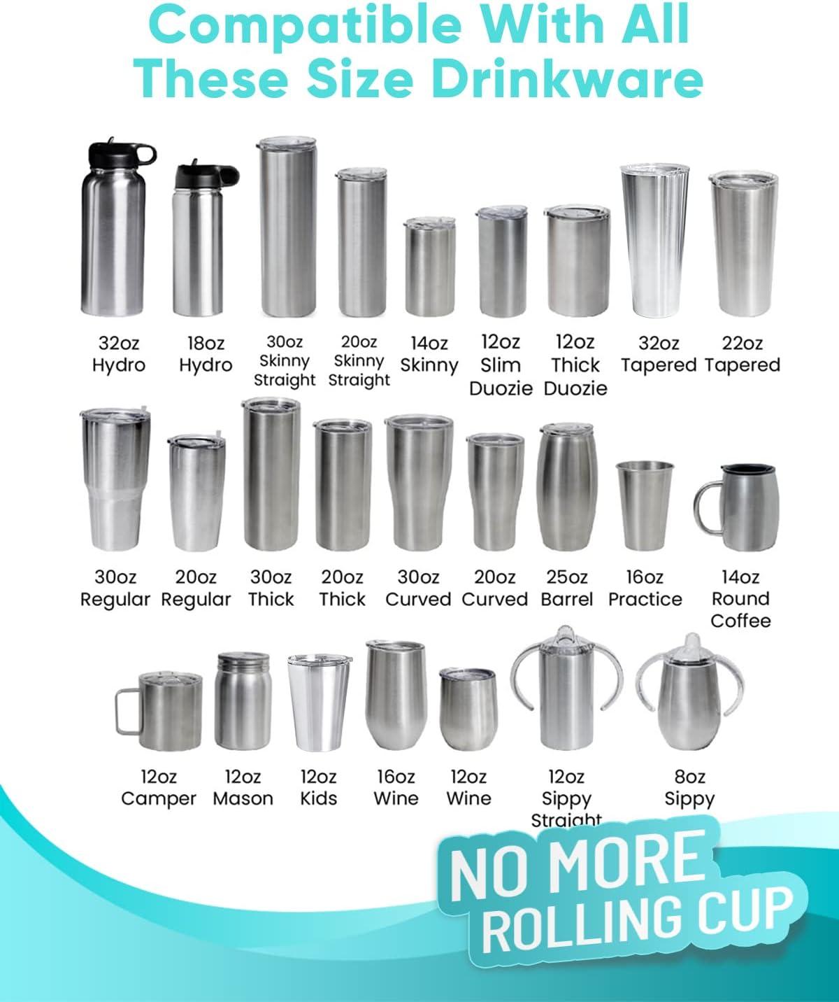  CUPITUP 3 Pcs Silicone Wraps for Sublimation Tumblers