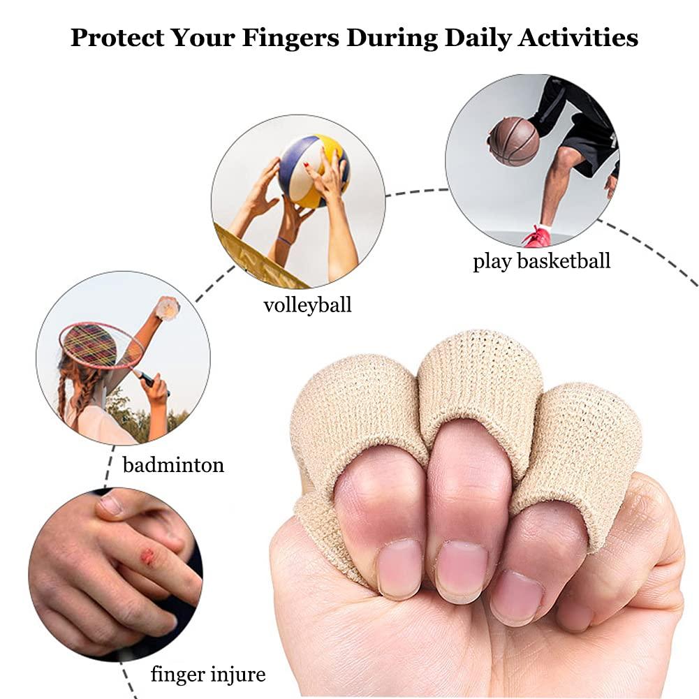 Finger Arthritis Sleeves (30Pcs), Elastic Thumb Splint Brace Support