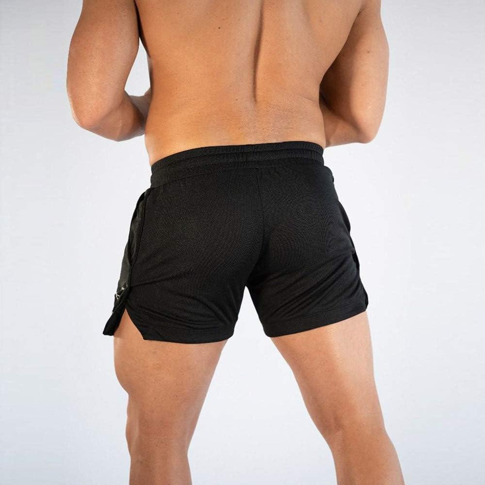 Surenow Mens Running Gym Shorts 3 Inch Breathable Lightweight