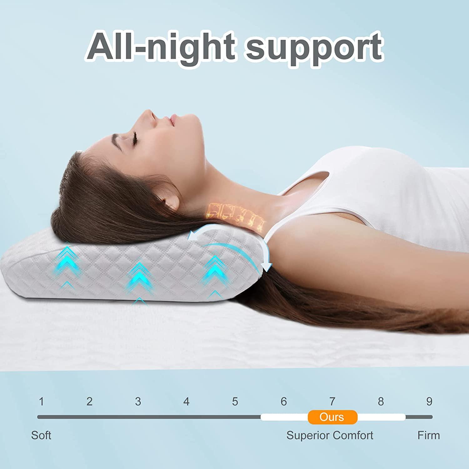Orthopedic Cervical Memory Foam Pillow Neck & Shoulder Pain Relief