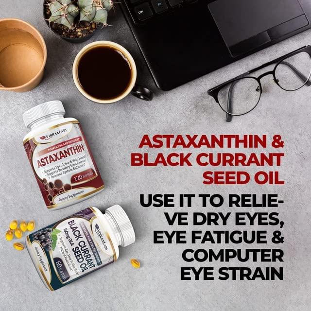 Premium Astaxanthin 10mg Supplement Pure Antioxidant for Skin, Eyes