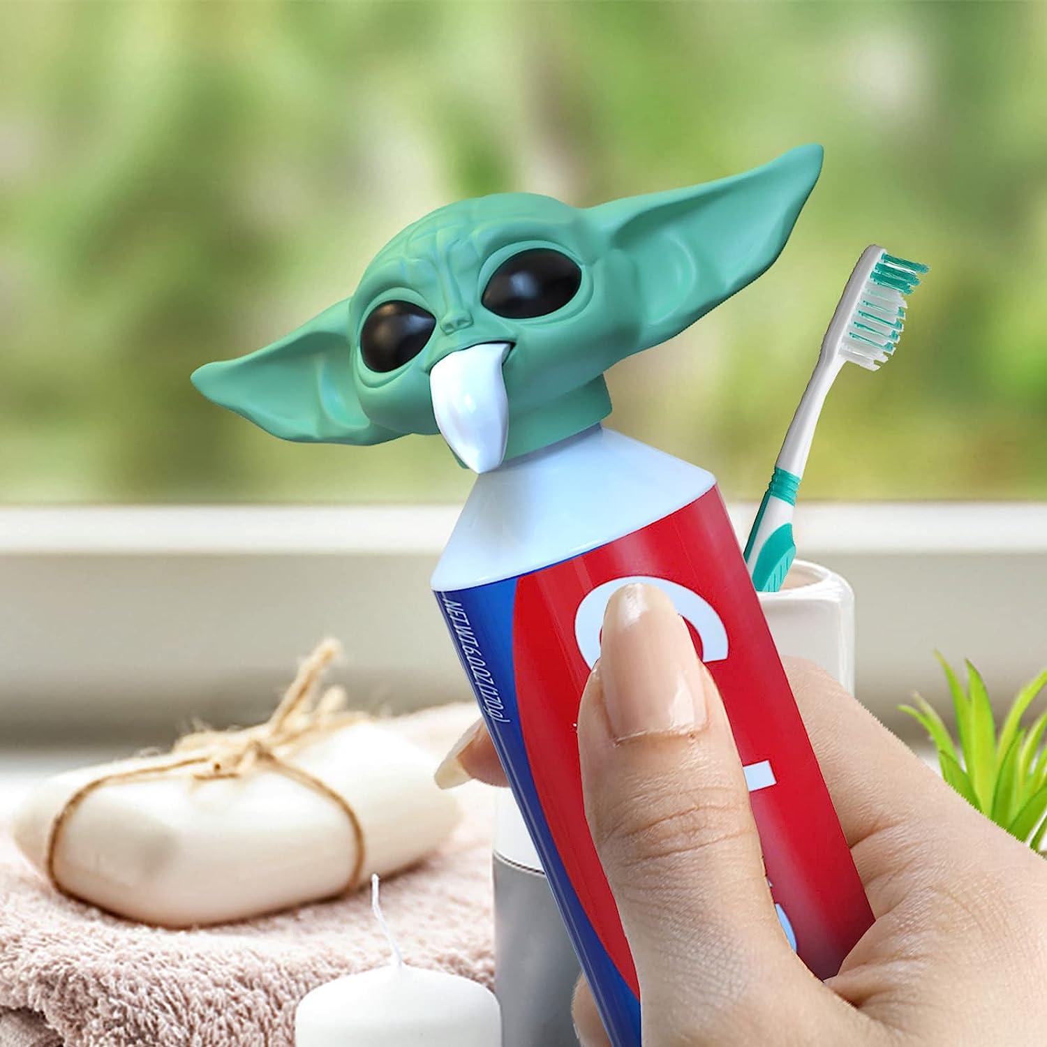 2022 Baby Yoda Toothpaste Cap Dispenser for Kids and Adults Funny