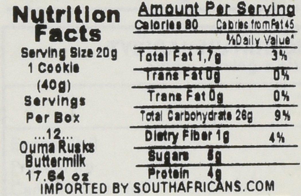 Ouma Buttermilk Rusks 500g (2 Pack) 1.1 Pound (Pack of 2)