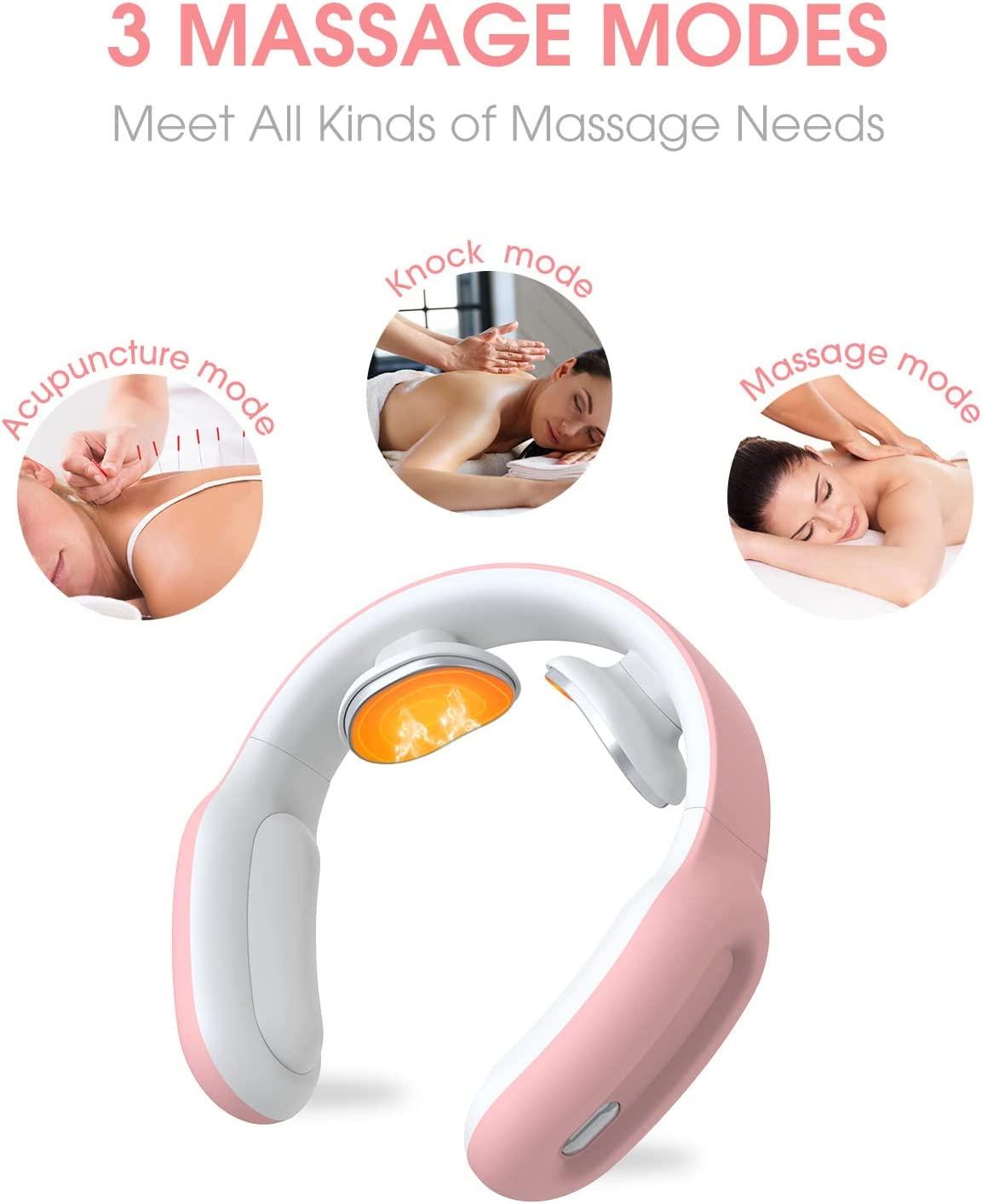 Electric Pulse Neck Massager Cordless Deep Tissue Trigger Point Massage for  Gift