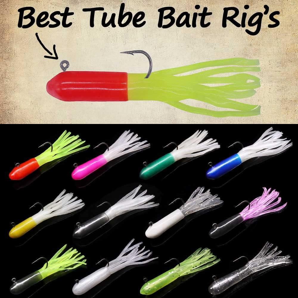 Tube Bait Crappie Lures Tube Jigs Heads Panfish Kit Crappie Bait Fishing  Lure Gear Small Soft Plastic Worm Baits for Freshwater Pan Fish Trout Tackle  Set Bluegill 130 Piece Kits 120 Bodies 10 Jigheads