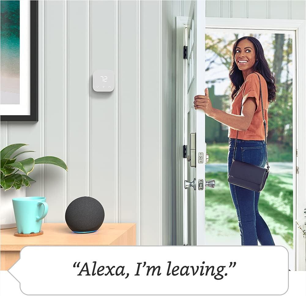 Smart Thermostat ENERGY STAR certified, DIY install, Works with Alexa  C-wire required no C-wire Adapter Thermostat