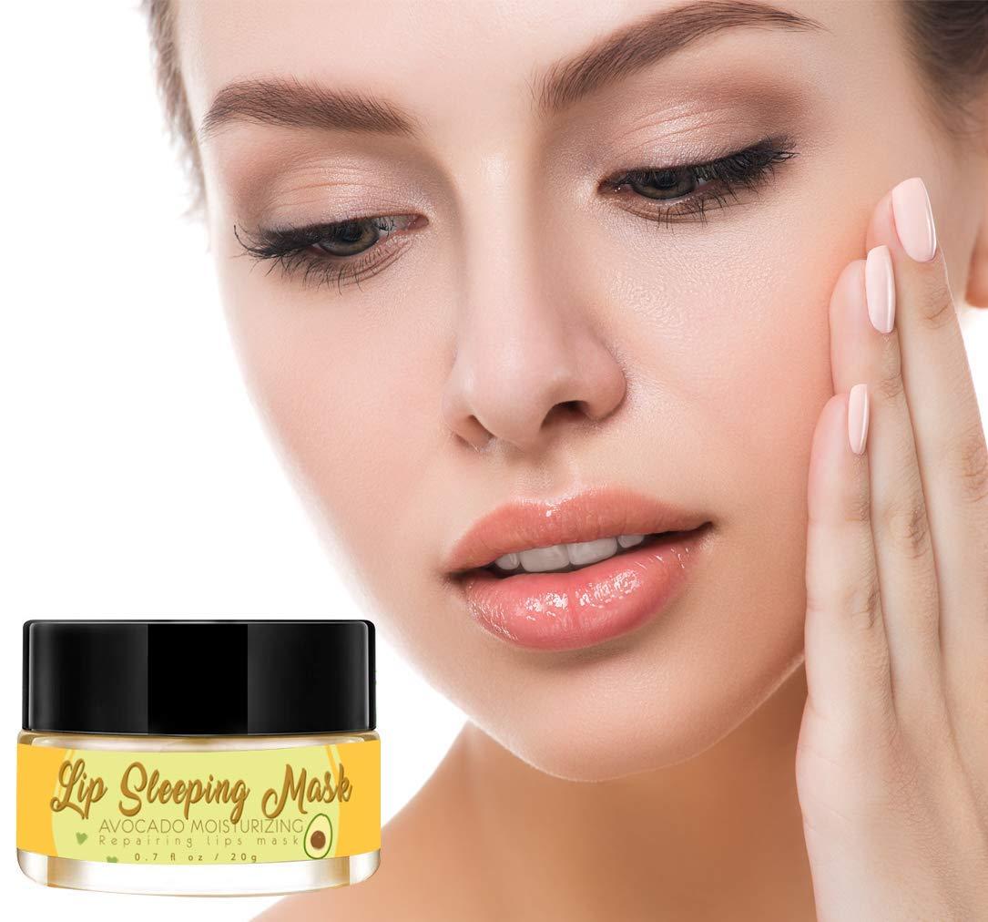 Lip Sleeping Mask, Avocado Lip Moisturizer, Nourishing and Improving
