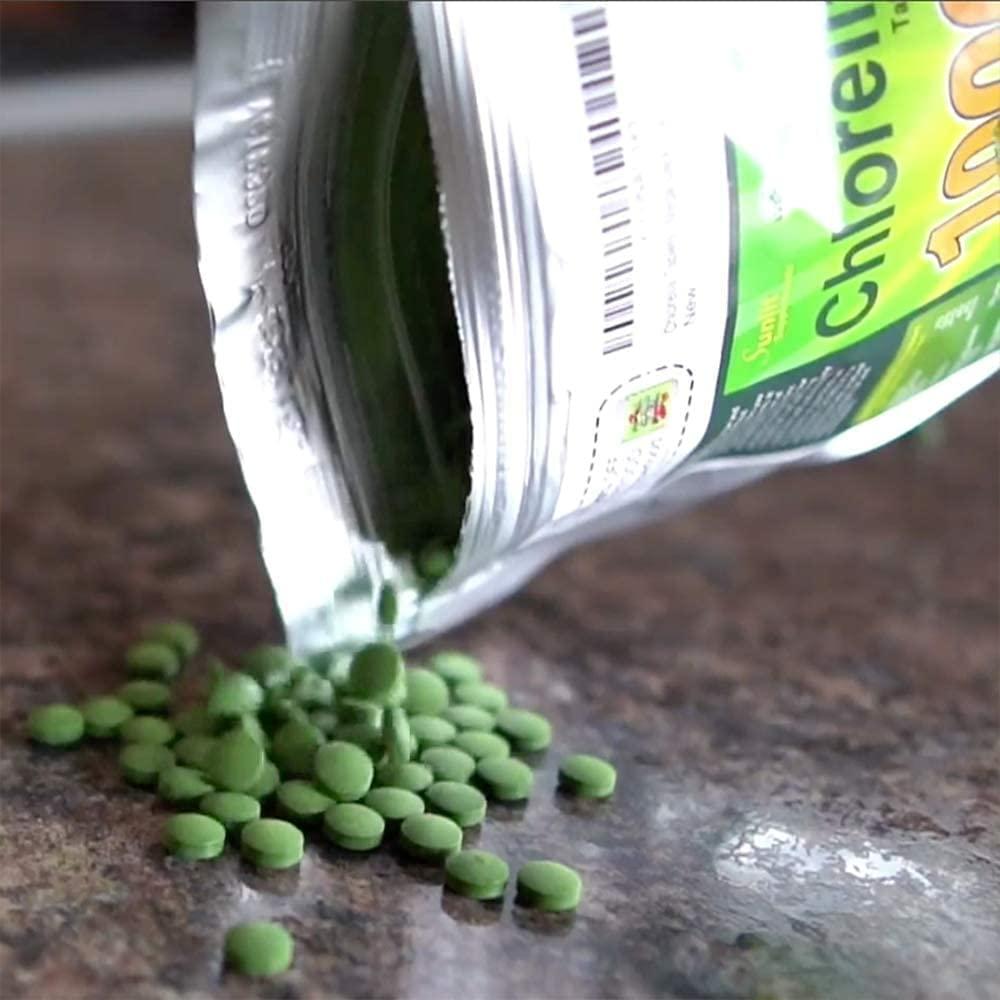 Chlorella Spirulina Cracked Cell Wall, 100 Pure & Clean, Raw NonGMO Green Superfood, Protien