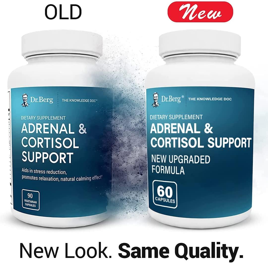 Dr. Berg Adrenal & Cortisol Supplement Mood, Focus, and Stress