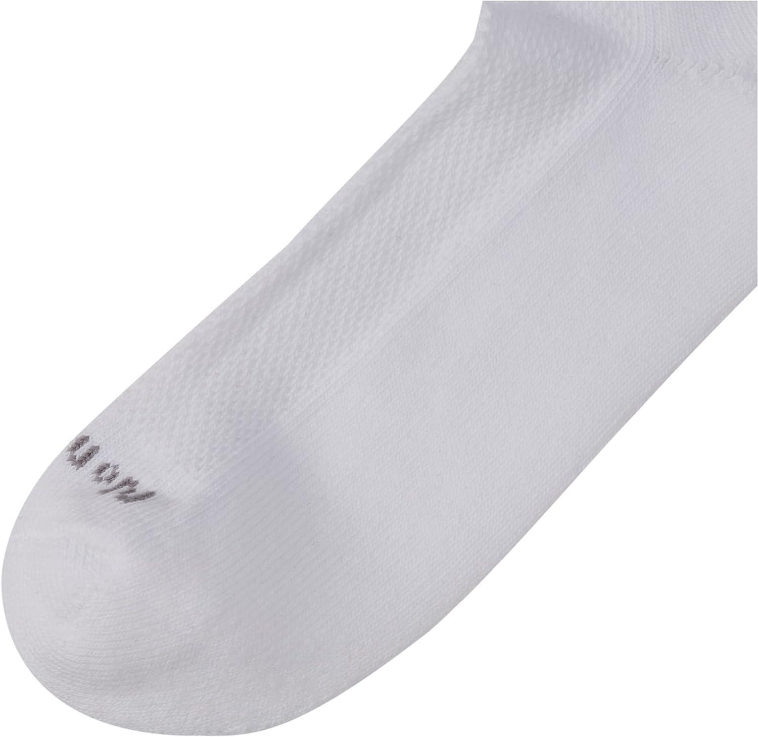 No nonsense womens Soft & Breathable Cushioned No Show With Back Tab, 9  Pair Pack Running Socks, White - Pair Pack, 4-10 US