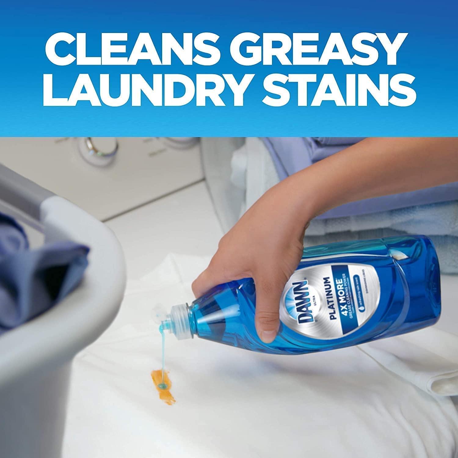 Dawn Platinum Dish Soap + NonScratch Sponges Refreshing Rain Scent