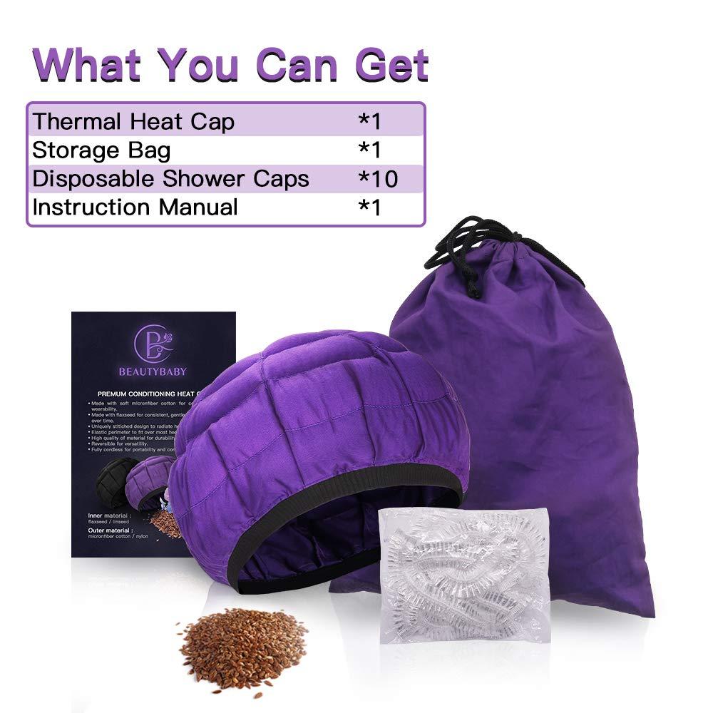 Beautybaby Cordless Deep Conditioning Heat Cap Microwavable Spa