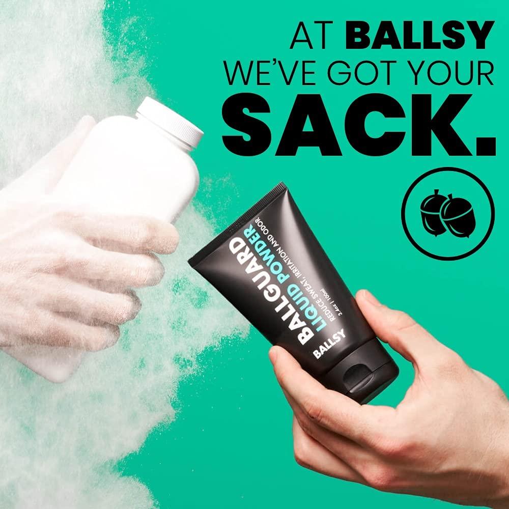 Ballsy Ball Deodorant for Men, Ballguard, AntiChafing, AntiItch Ball