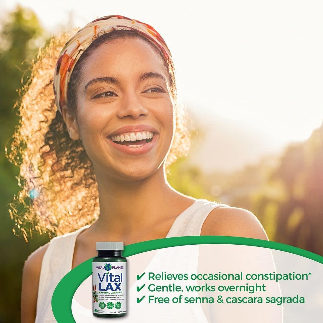 Vital Natural Laxative Supplement with Magnesium, Slippery Elm