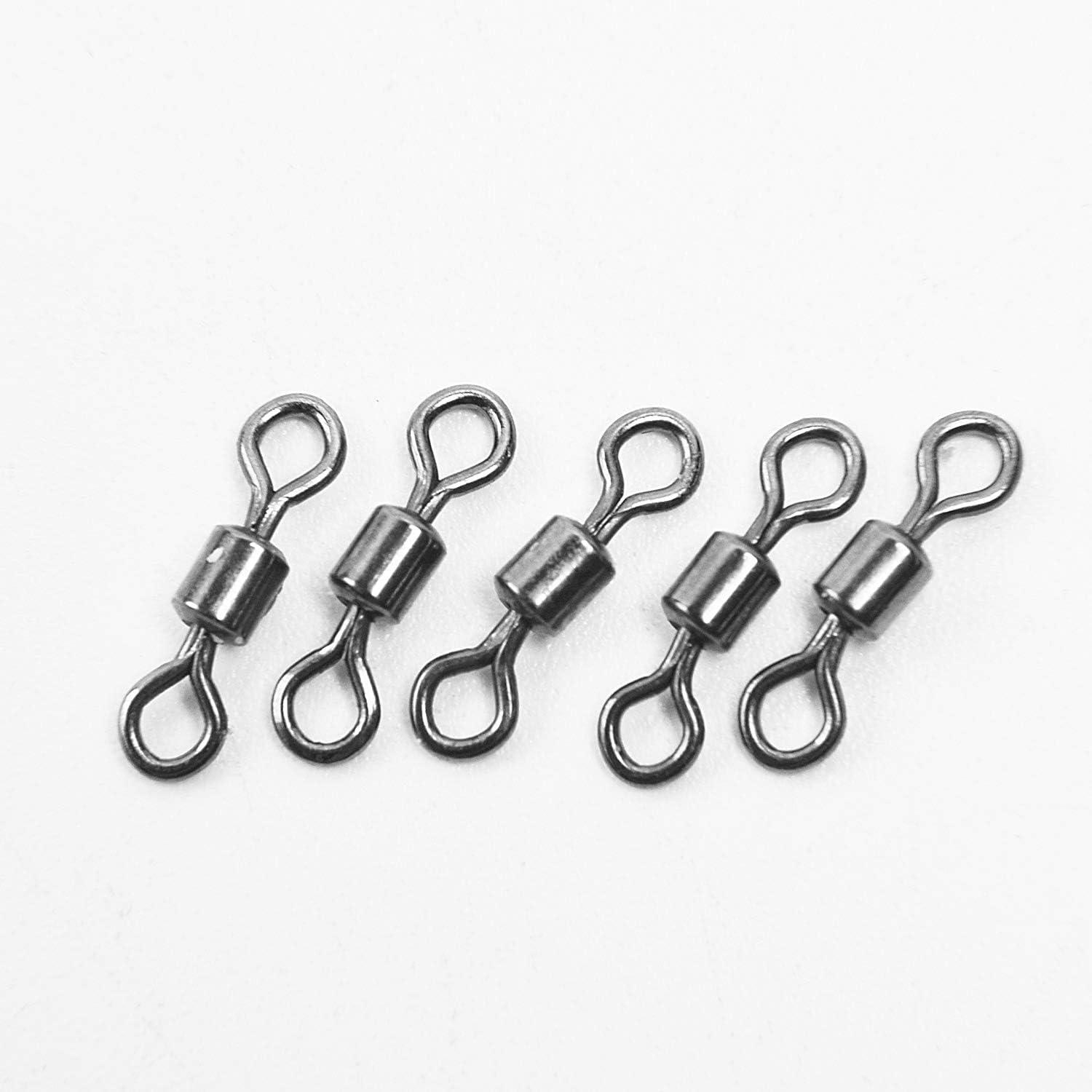 SF Fly Fishing Micro Swivels Stainless Steel Material Fishing Ball