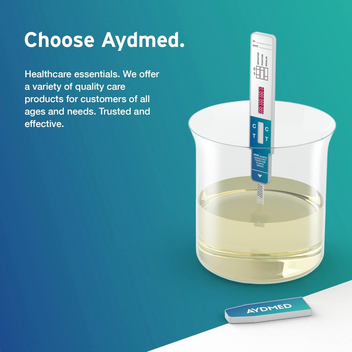 Aydmed 10Pack Cocaine Rapid Drug Test Dip Cards 150ng/mL CutOff