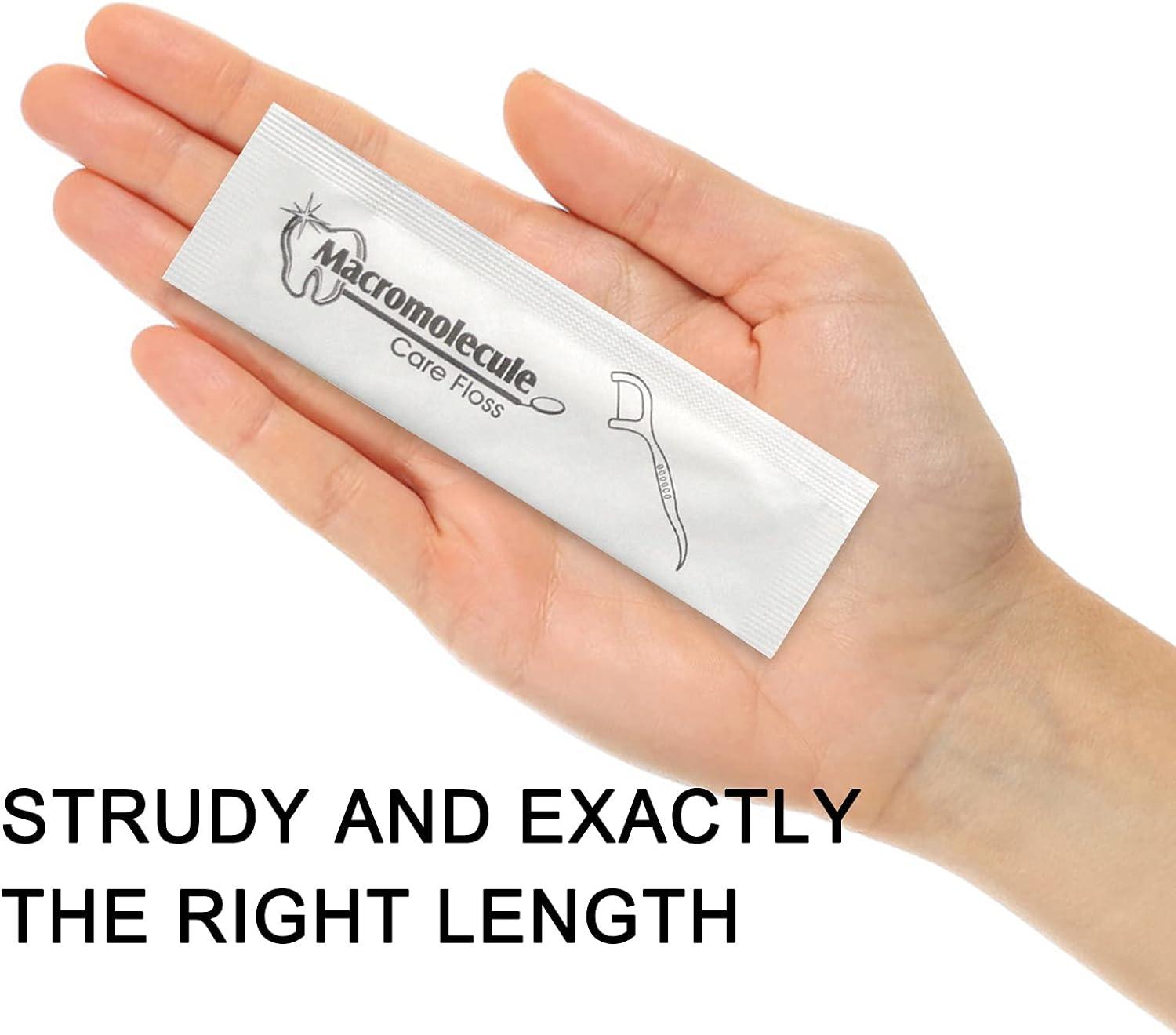 Dental Floss Picks 150 Pack Individually Wrapped Unflavored Flossers