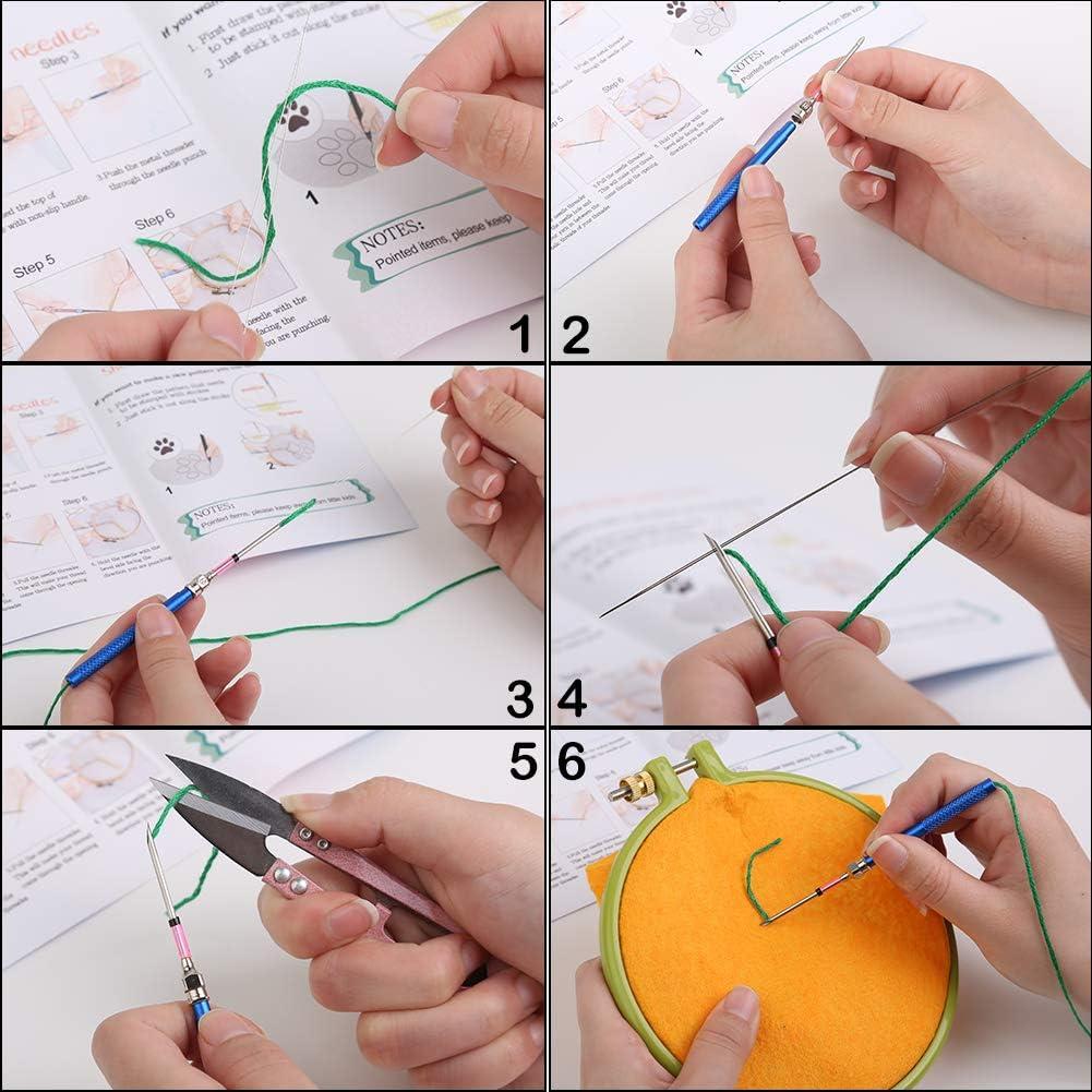 Punch needle supplies kit for beginners with instructions