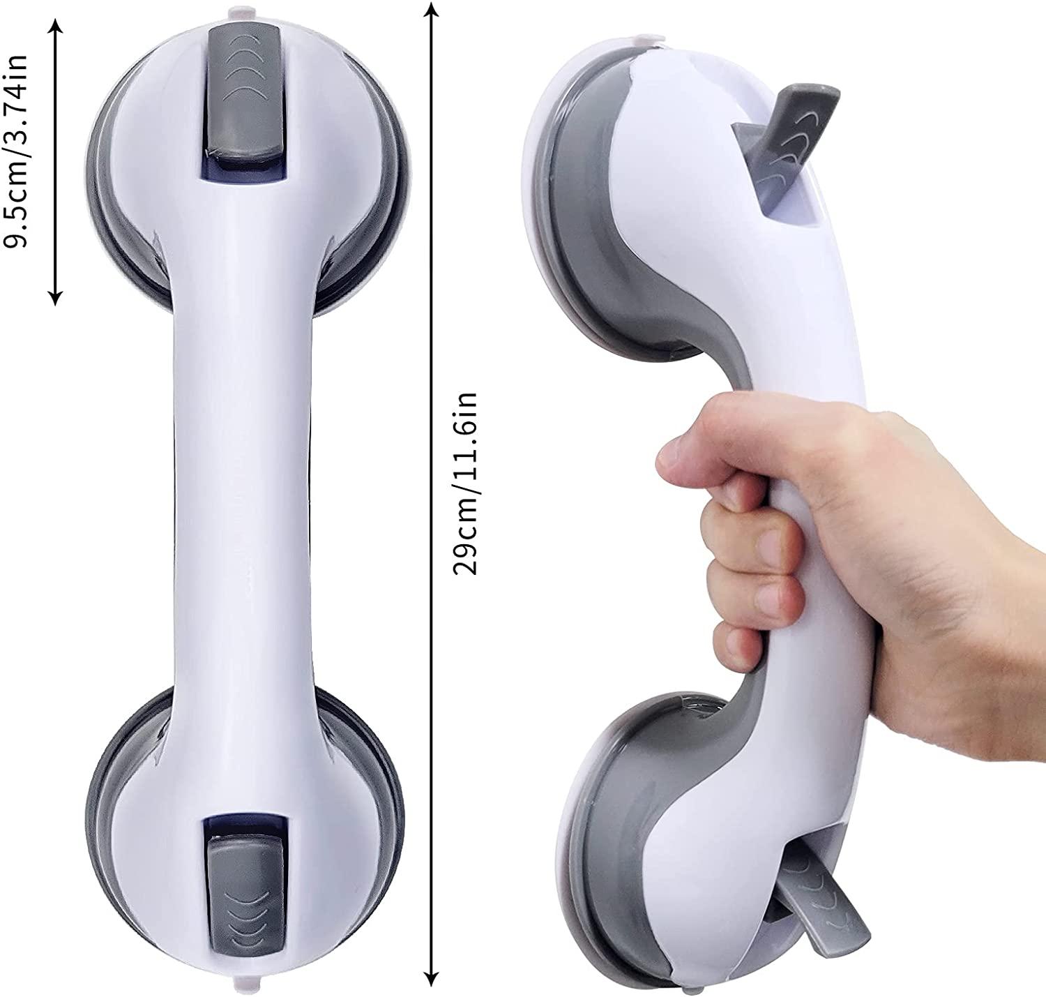 12'' Portable Grab Bars for Bathroom,Ultra Grip Dual Locking Shower