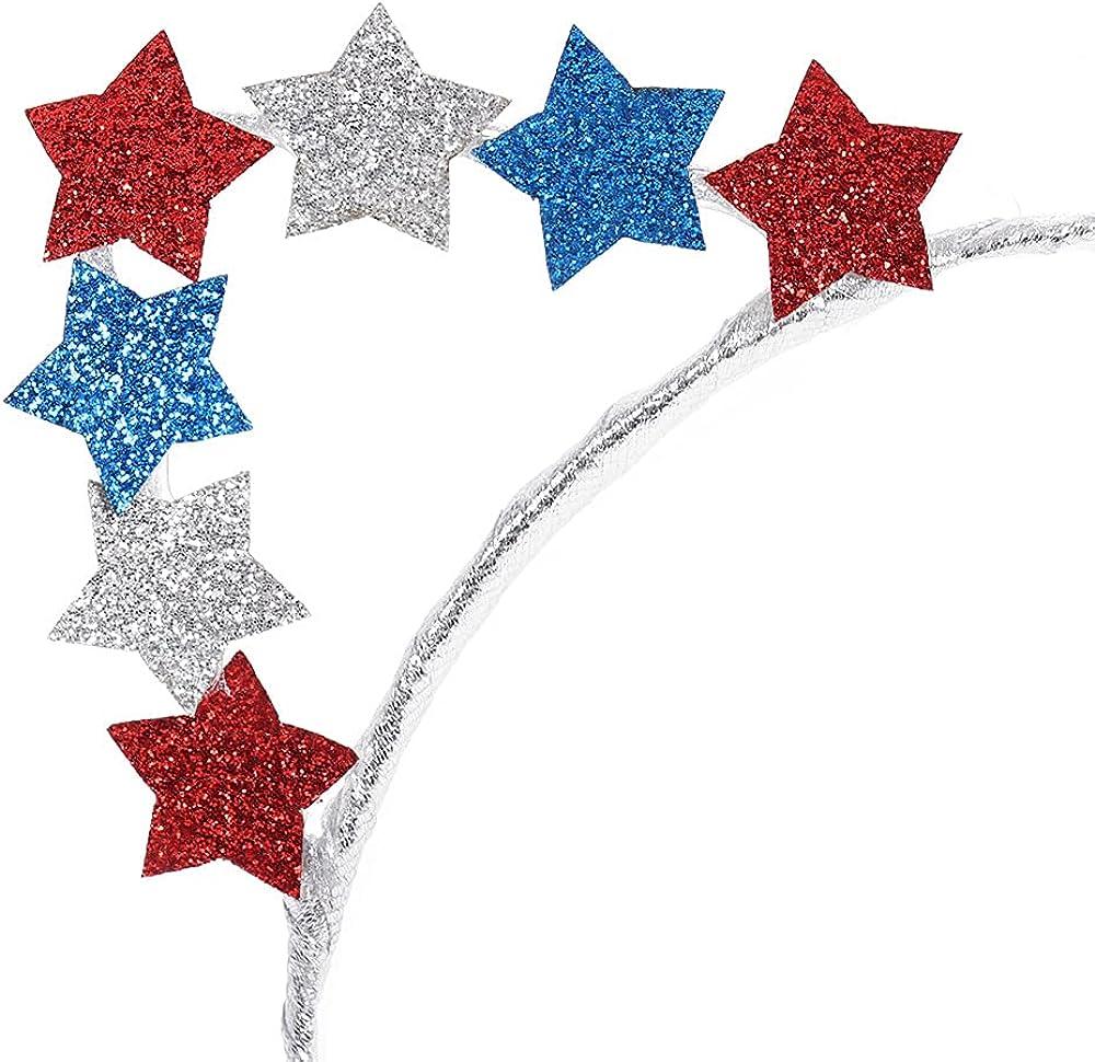 Silver Red Blue Star Sticker Strips, Stickers for Kids