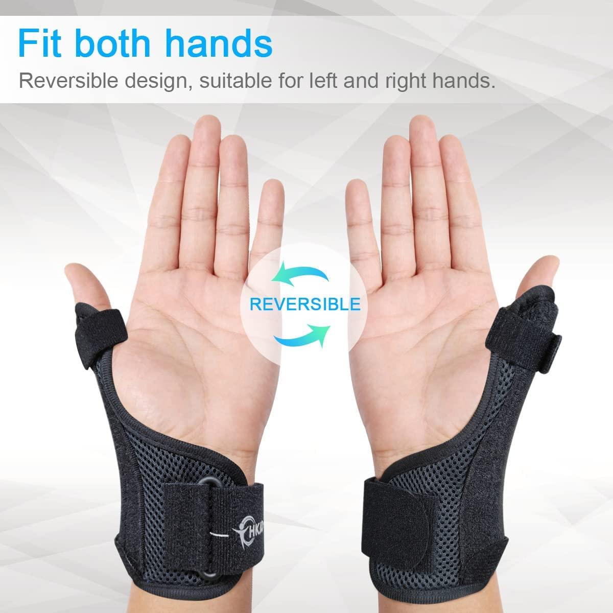 HKJD Thumb Spica Splint Reversible Thumb Brace for Pain Relief