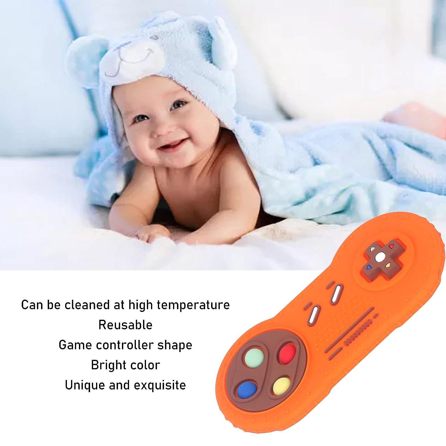 Game Controller Shaped Soft Silicone Baby Teething Toy for Gum Relief