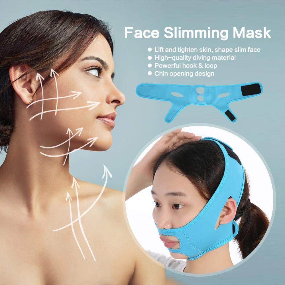 This slimming face mask is designed to reduce your chin and jowls